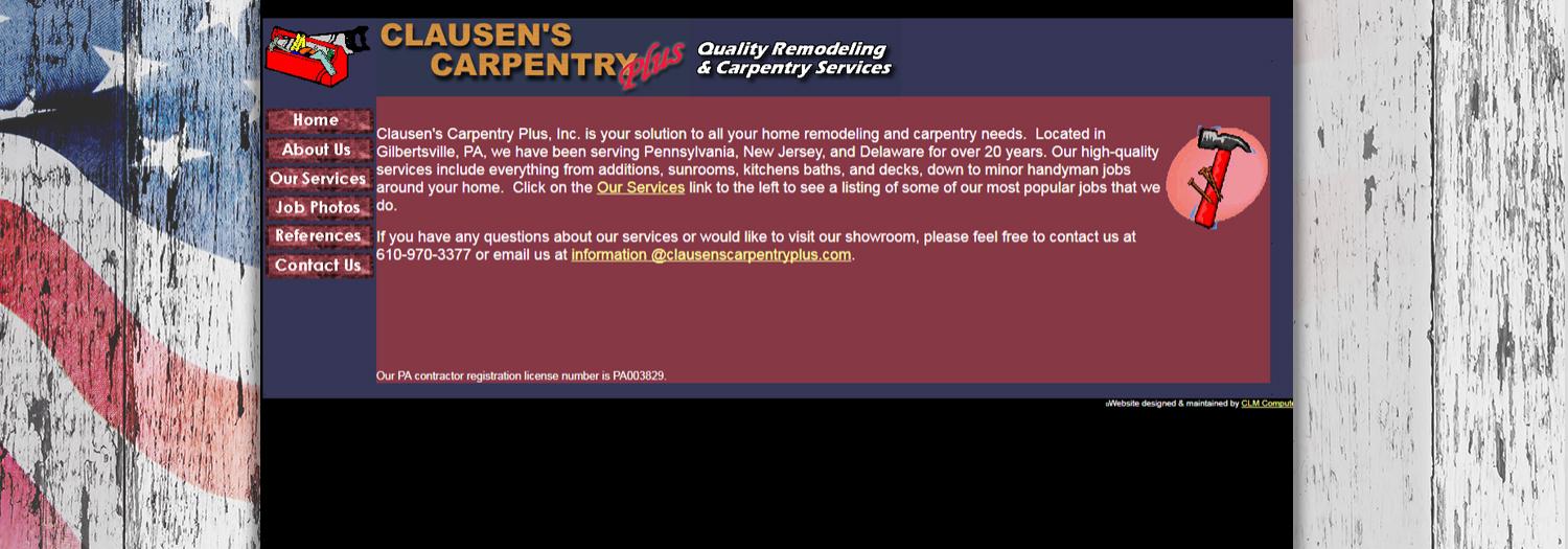 Clausens Carpentry Plus Inc